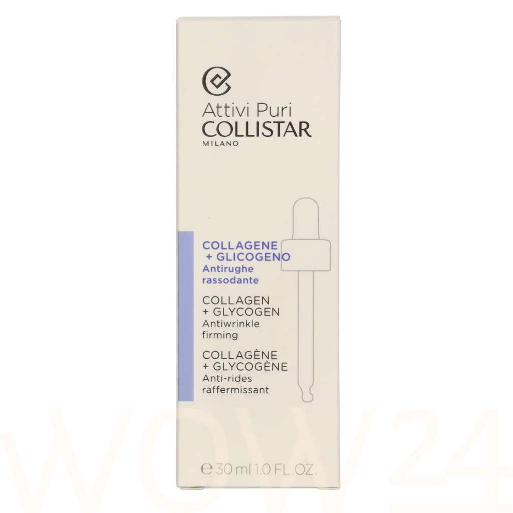 Collistar Pure Actives Collagen + Glycogen Antiwrinkle Firming Veido serumas Moterims