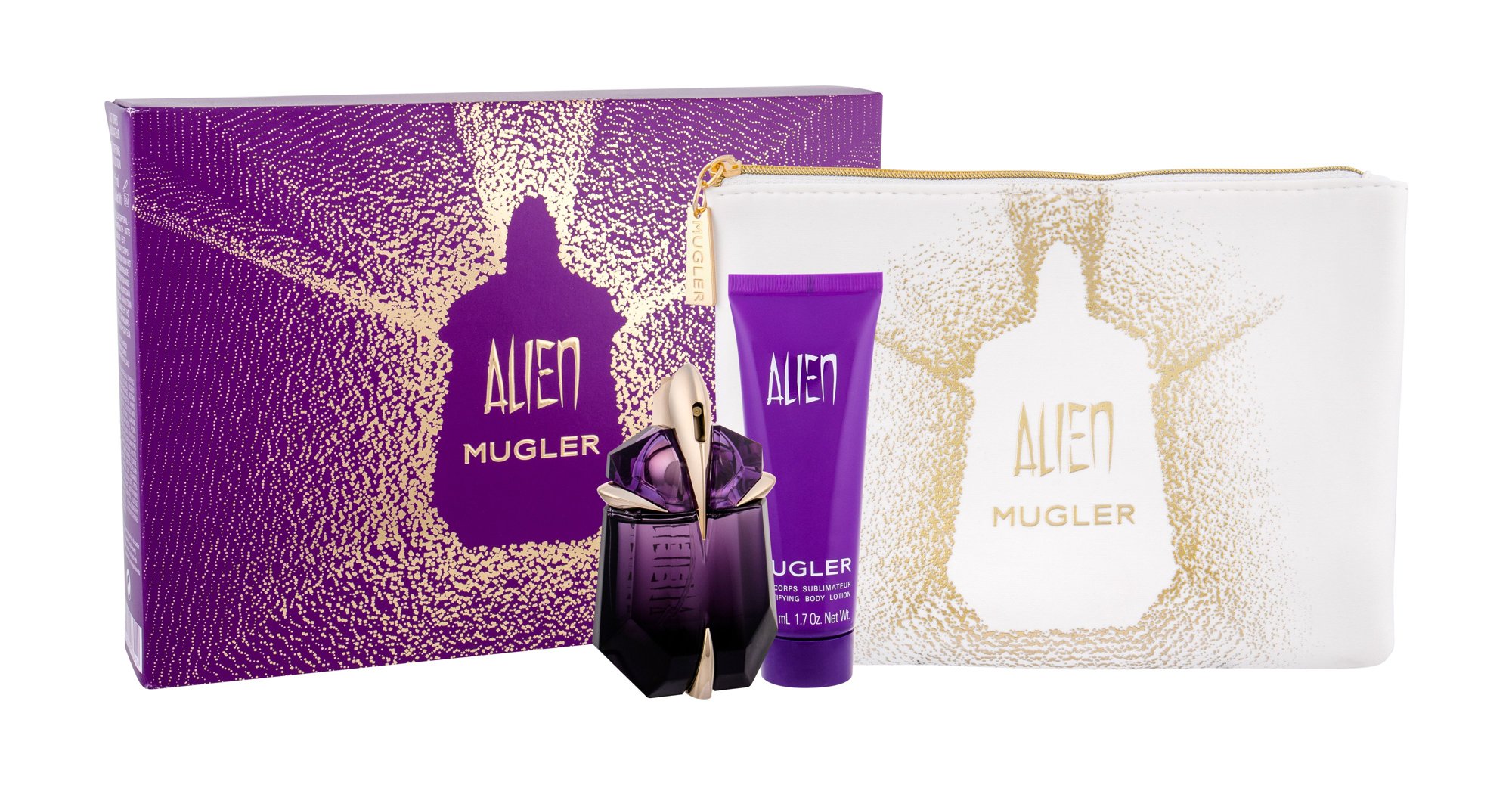 Thierry Mugler Alien 30ml Edp 30 ml + Body Lotion 50 ml + Cosmetic Bag Kvepalai Moterims EDP Rinkinys