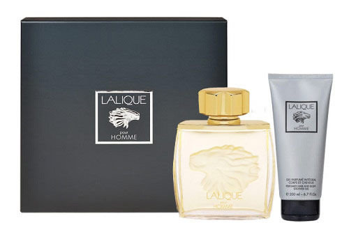 Lalique Pour Homme Lion 75ml Edp 75 ml + 200 ml Shower gel Kvepalai Vyrams EDP Rinkinys (Pažeista pakuotė)