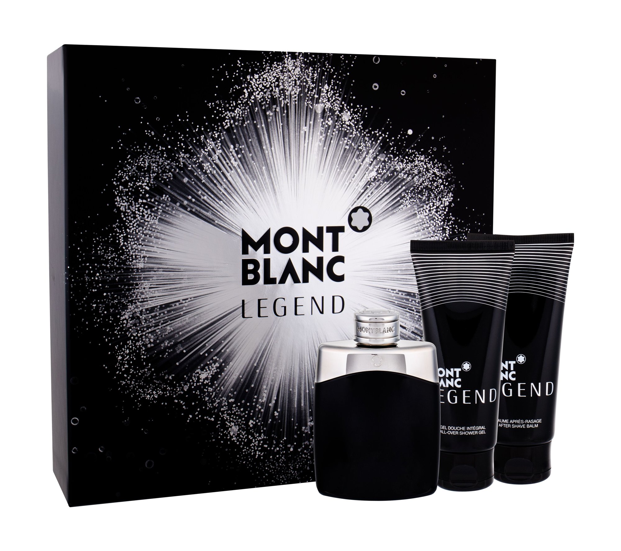 Mont Blanc Legend 100ml Edt 100ml + 100ml After shave balm + 100ml Shower gel Kvepalai Vyrams EDT Rinkinys