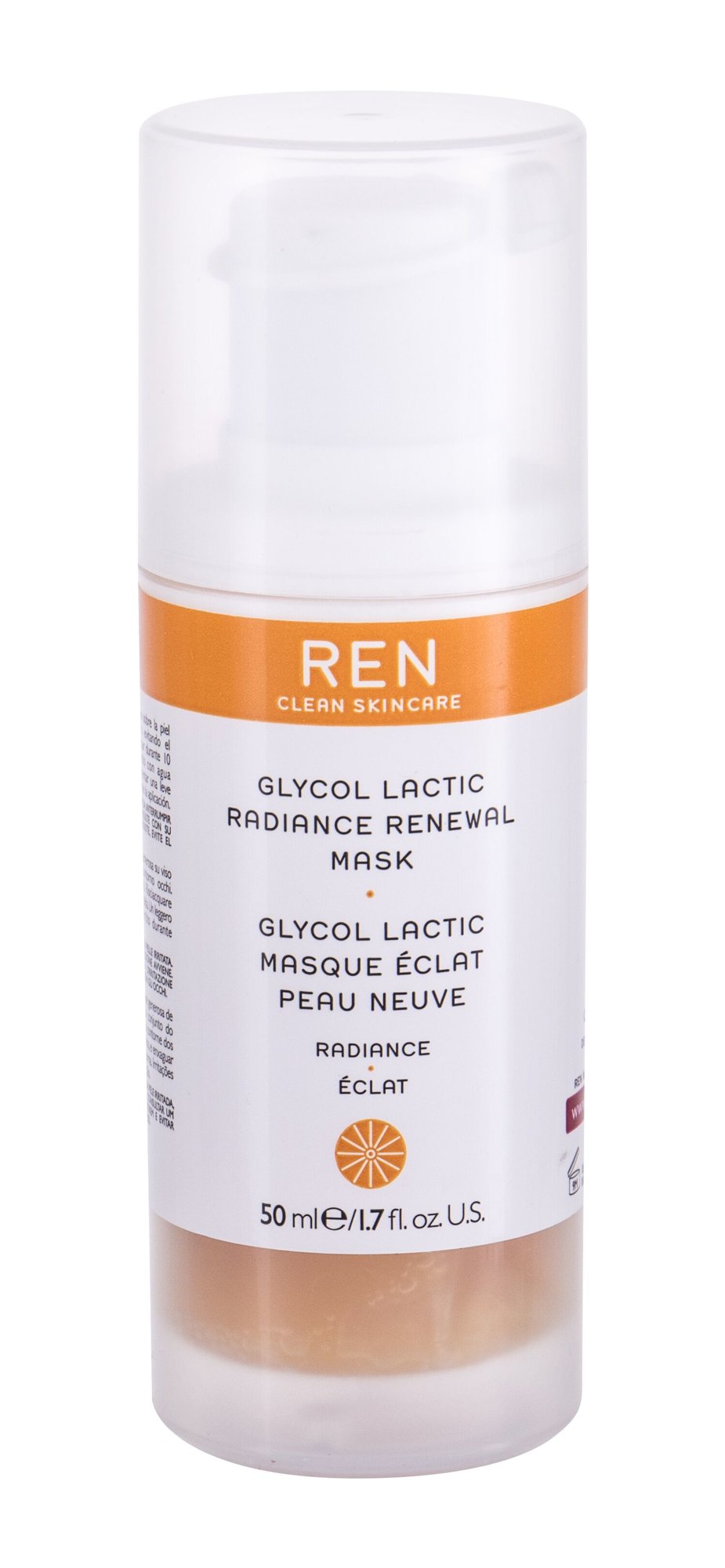 Ren Clean Skincare Radiance Glycol Lactic Radiance Renewal AHA Veido kaukė