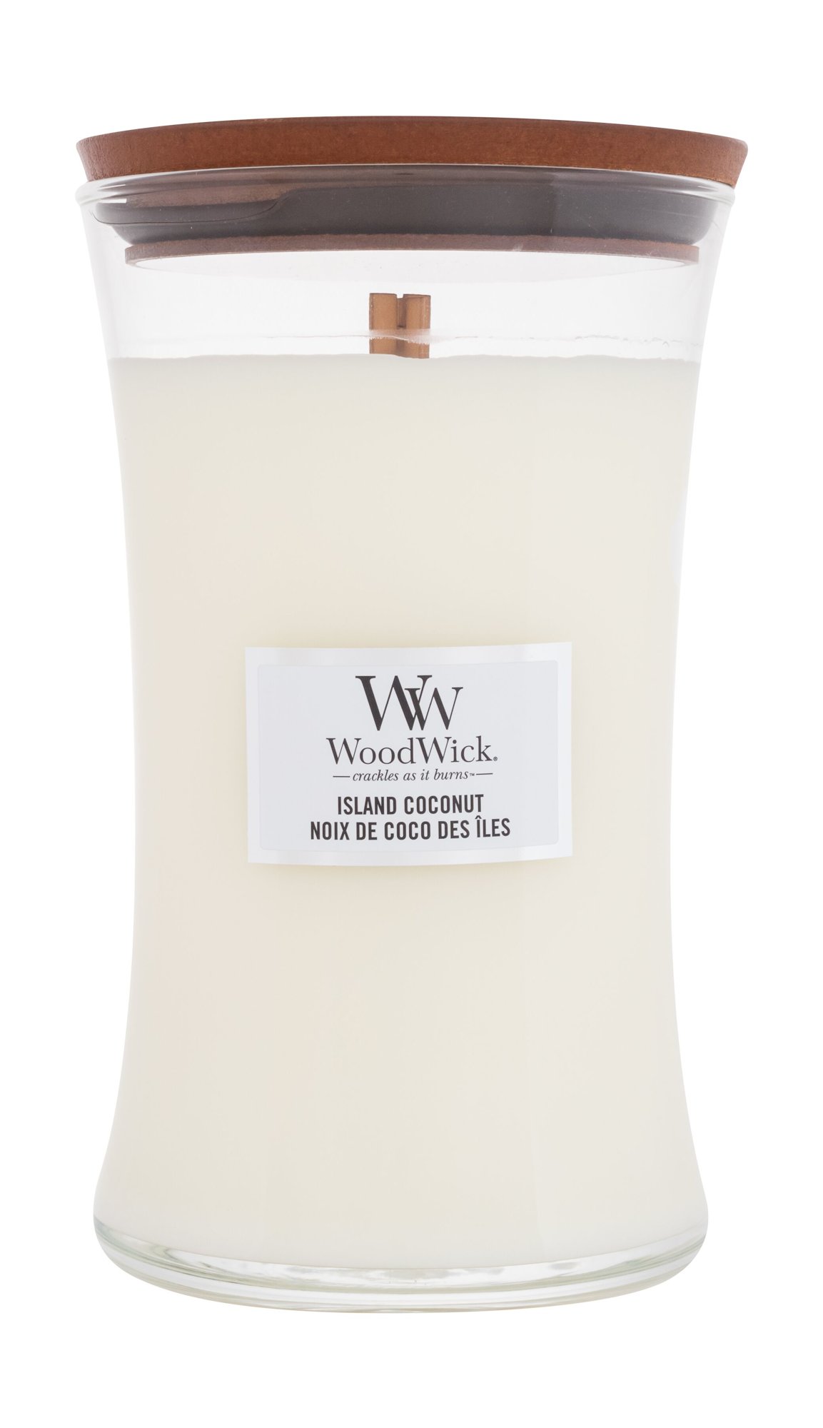 WoodWick Island Coconut 610g Kvepalai Unisex Scented Candle
