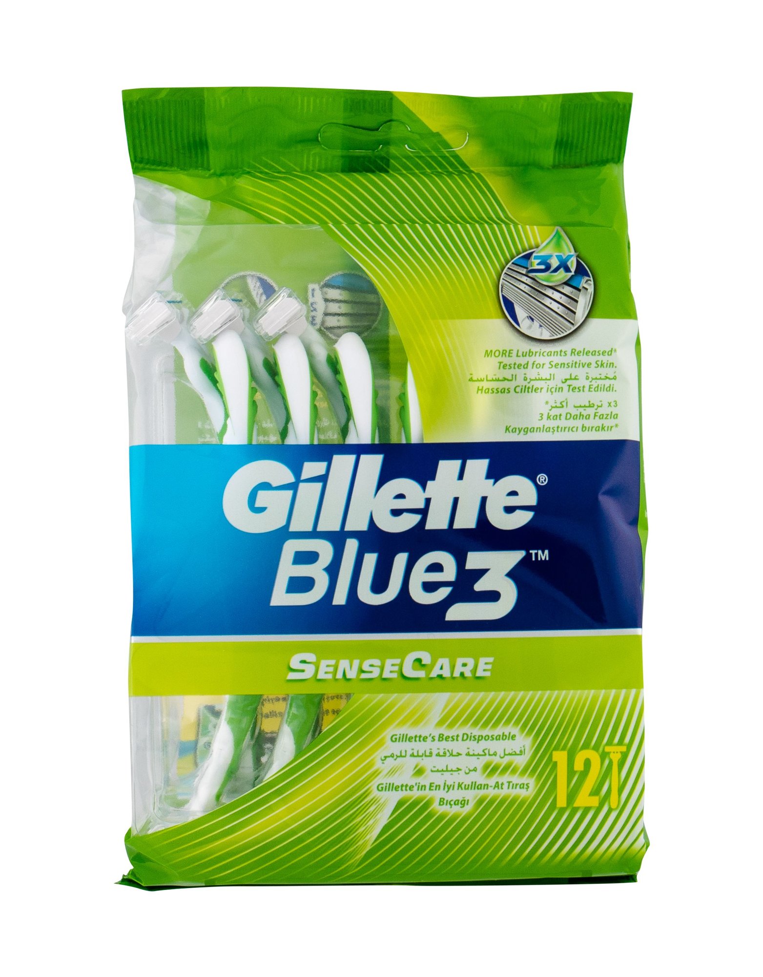 Gillette Blue3 12vnt skustuvas