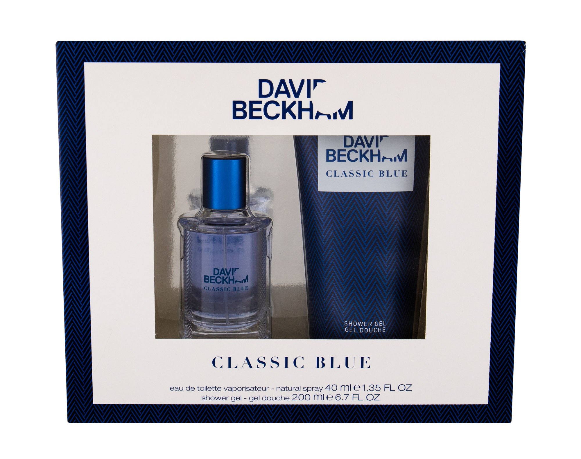David Beckham Classic Blue 40ml Edt 40ml + 200ml shower gel Kvepalai Vyrams EDT Rinkinys