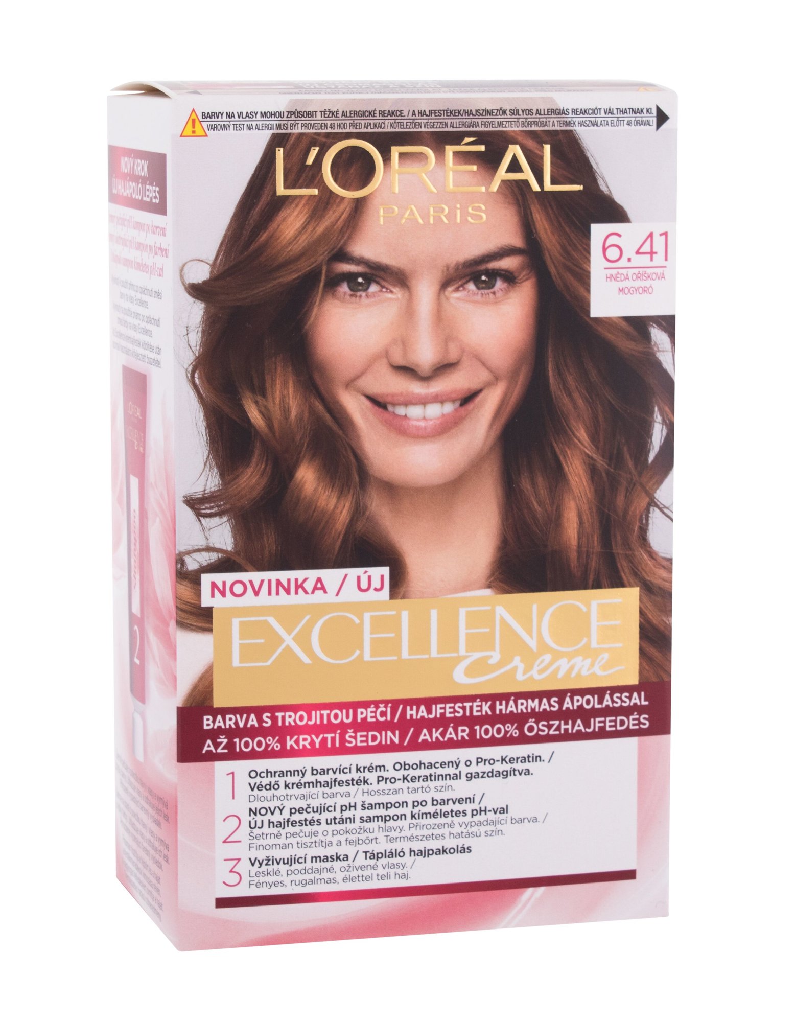 L´Oréal Paris Excellence Creme Triple Protection 48ml moteriška plaukų priemonė (Pažeista pakuotė)