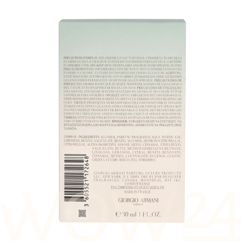 Armani Armani Acqua Di Gioia Edp Spray 30 ml kvepalai Moterims EDP