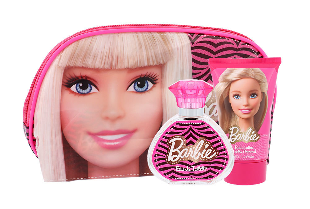 Barbie Barbie 50ml EDT 50 ml + body lotion 100 ml + cosmetic bag Kvepalai Vaikams EDT Rinkinys