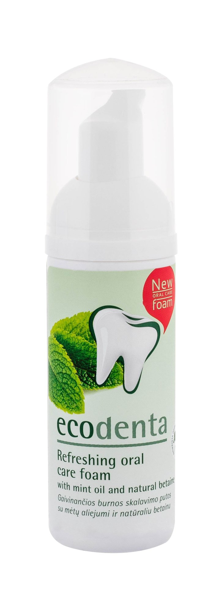 Ecodenta Mouthwash Refreshing Oral Care Foam dantų skalavimo skystis