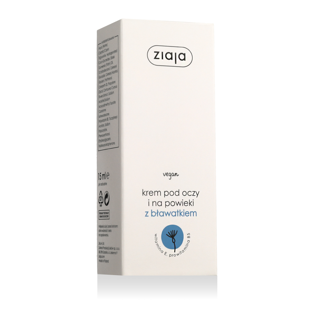 Ziaja Eye Care 15ml paakių kremas