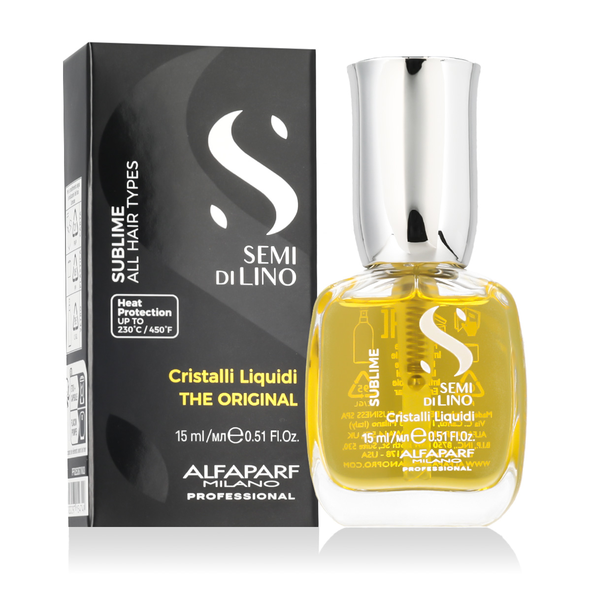 AlfaParf Milano Semi Di Lino Sublime 15ml plaukų serumas