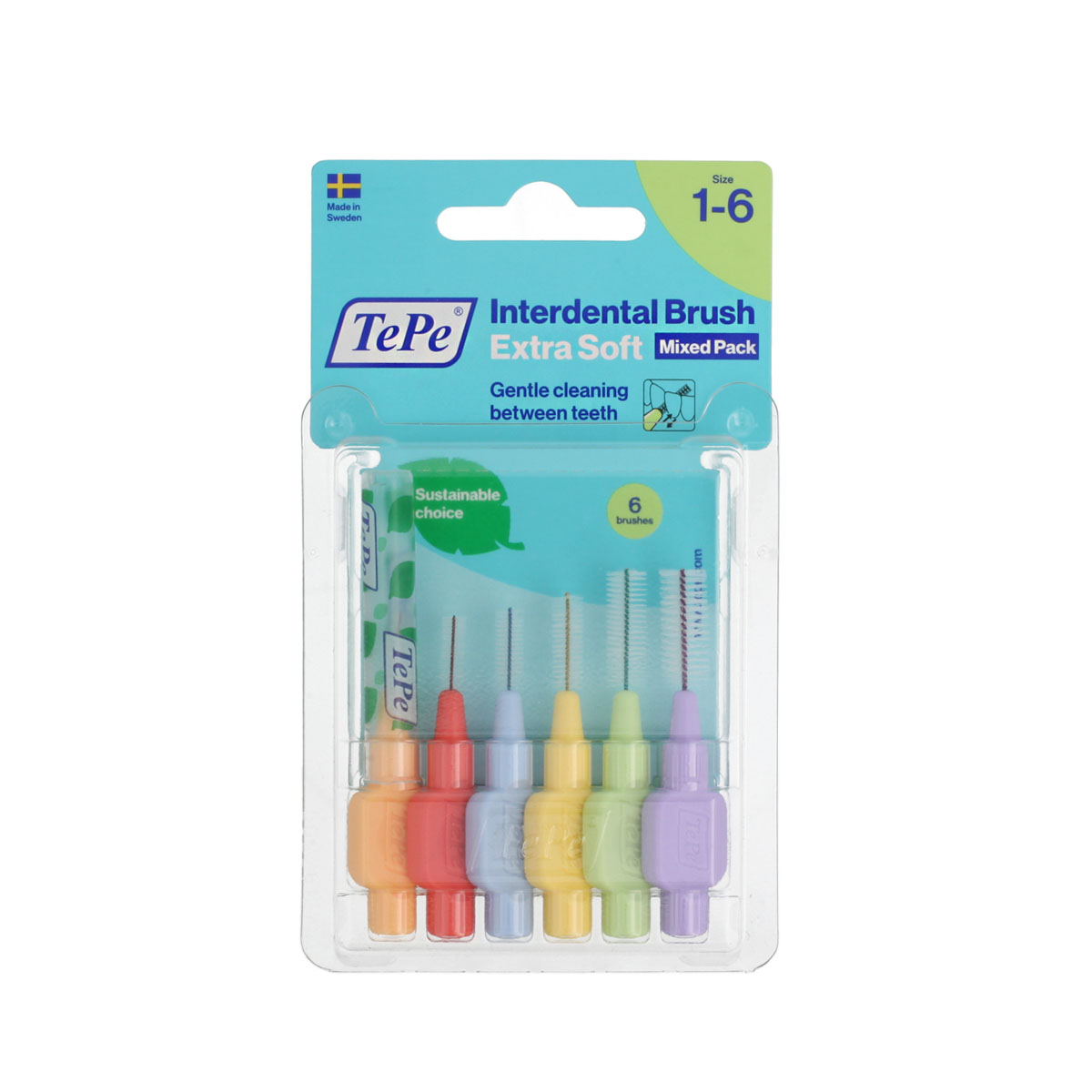 TePe TePe Interdental Brush Extra Soft 6pcs dantų &scaron;epetėlis