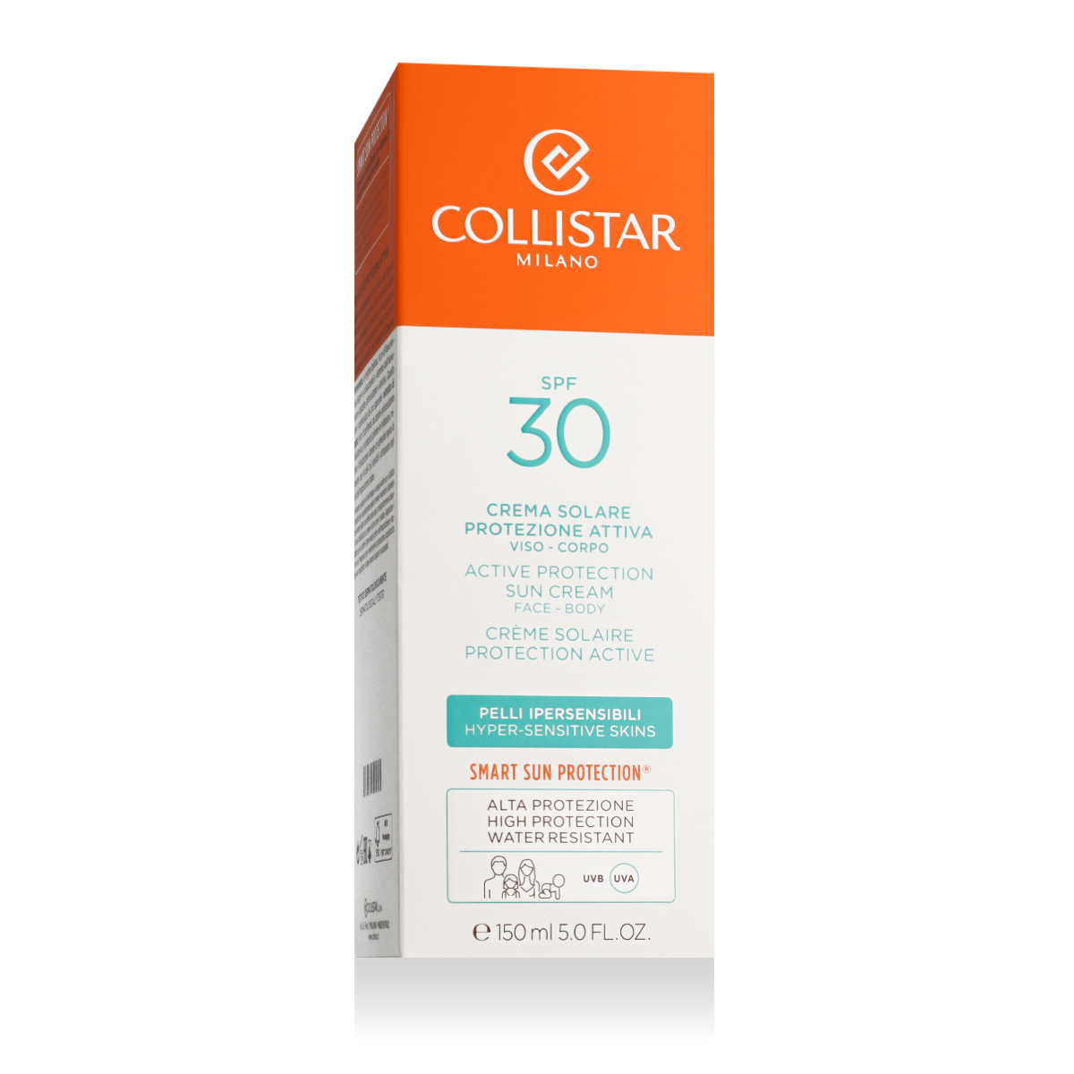 Collistar Active Protection Sun Cream Face-Body Kūno losjonas nuo saulės Apsauginė priemonė nuo saulės Unisex