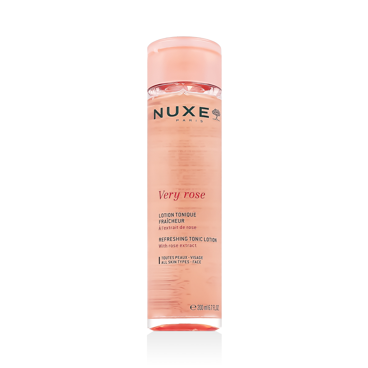 Nuxe Very Rose Refreshing Tonic Lotion Valomasis vanduo Valomasis veido pienelis Moterims