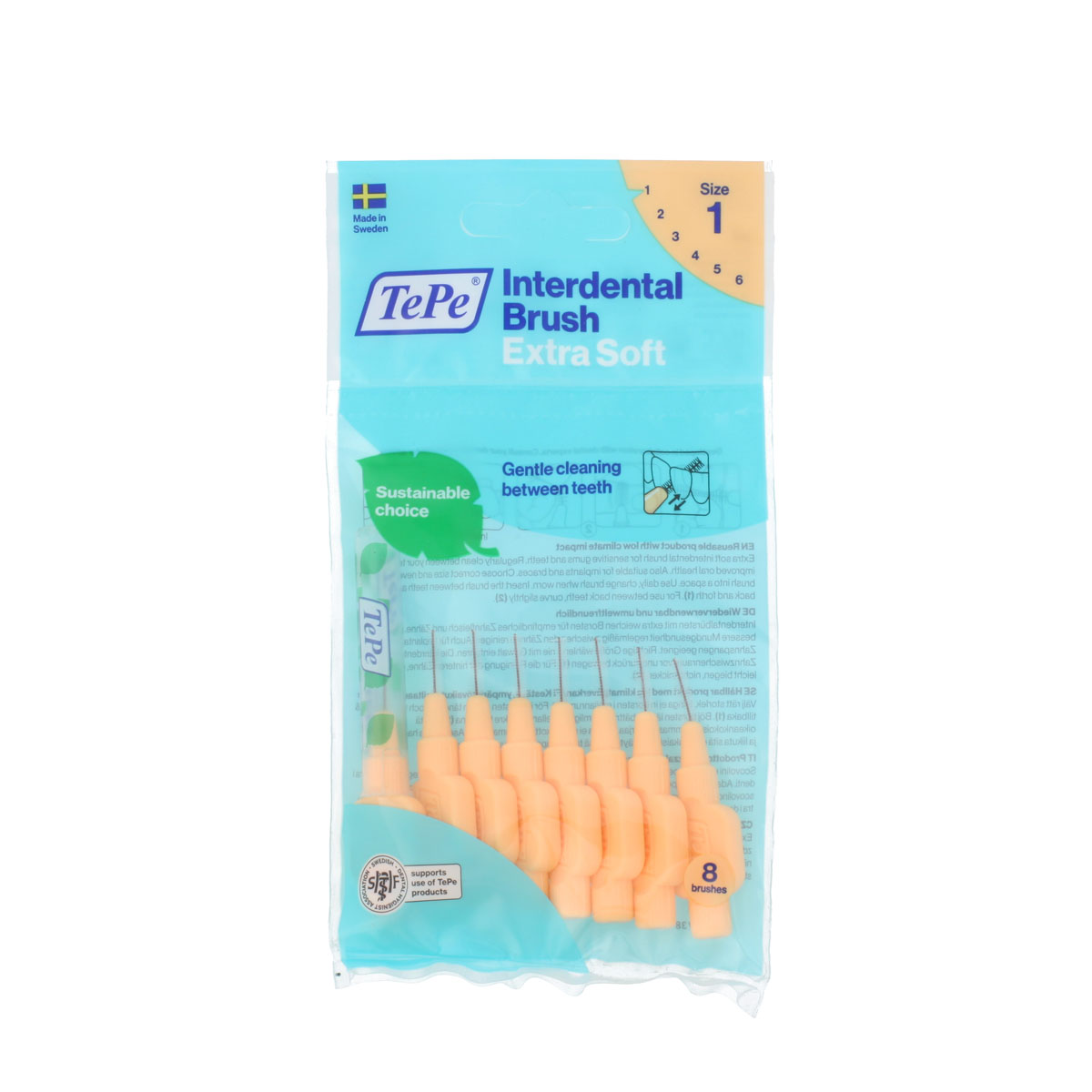 TePe TePe Interdental Brush Extra Soft 8pcs dantų &scaron;epetėlis