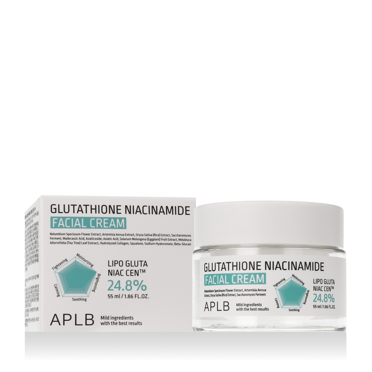 Aplb Glutathione Niacinamide Facial Cream Dieninis veido kremas Unisex