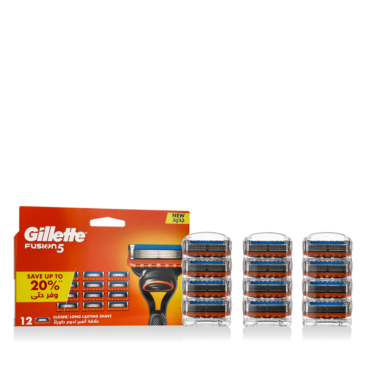 Gillette Fusion 12pcs skustuvo galvutė