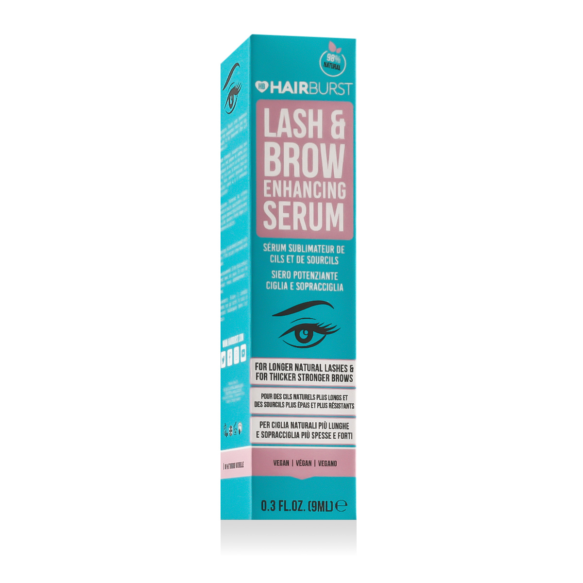 Hairburst Lash & Brow 9ml blakstienų rietiklis