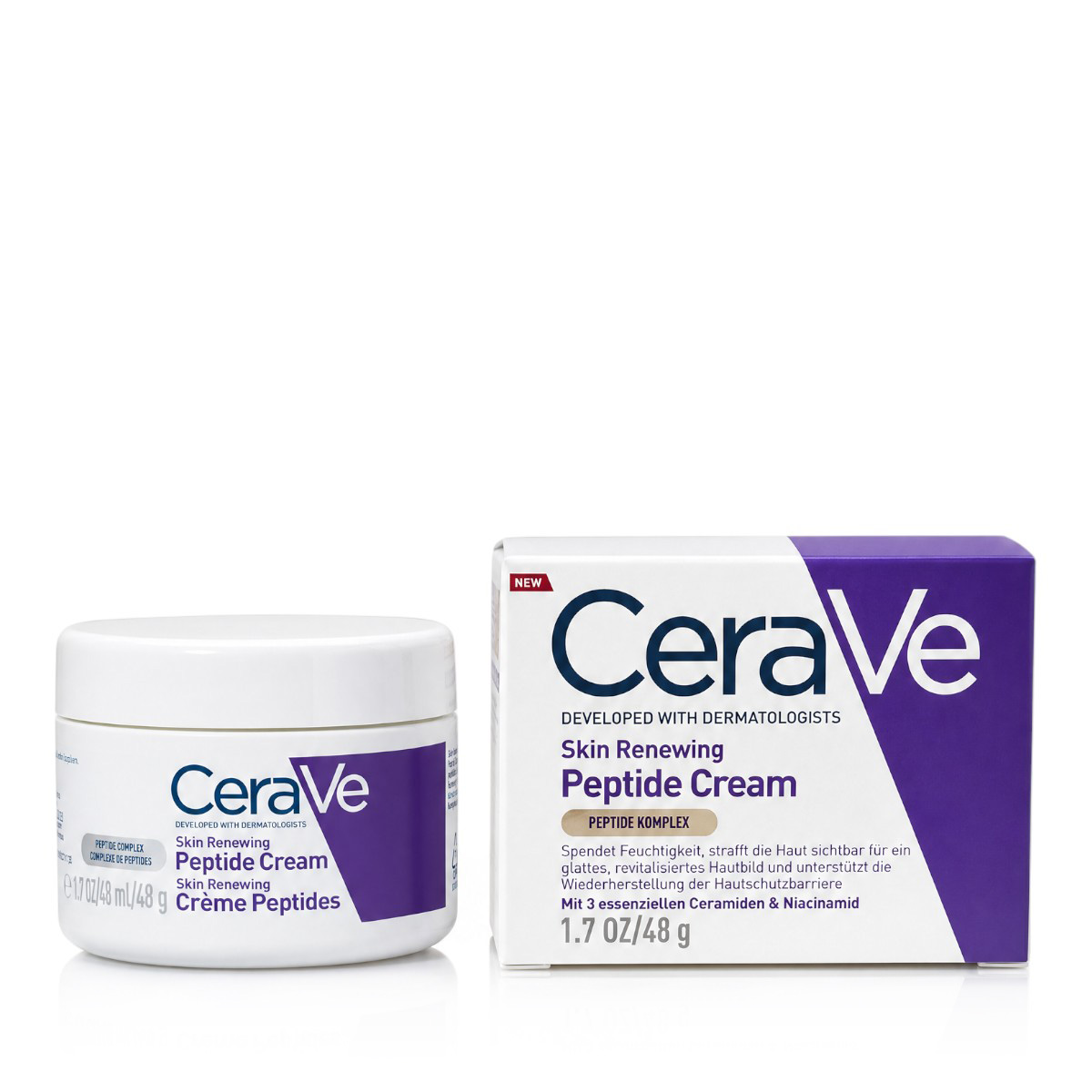 CeraVe Skin Renewing Peptide Cream 48ml dieninis kremas CeraVe Skin Renewing Peptide Cream 48ml dieninis kremas