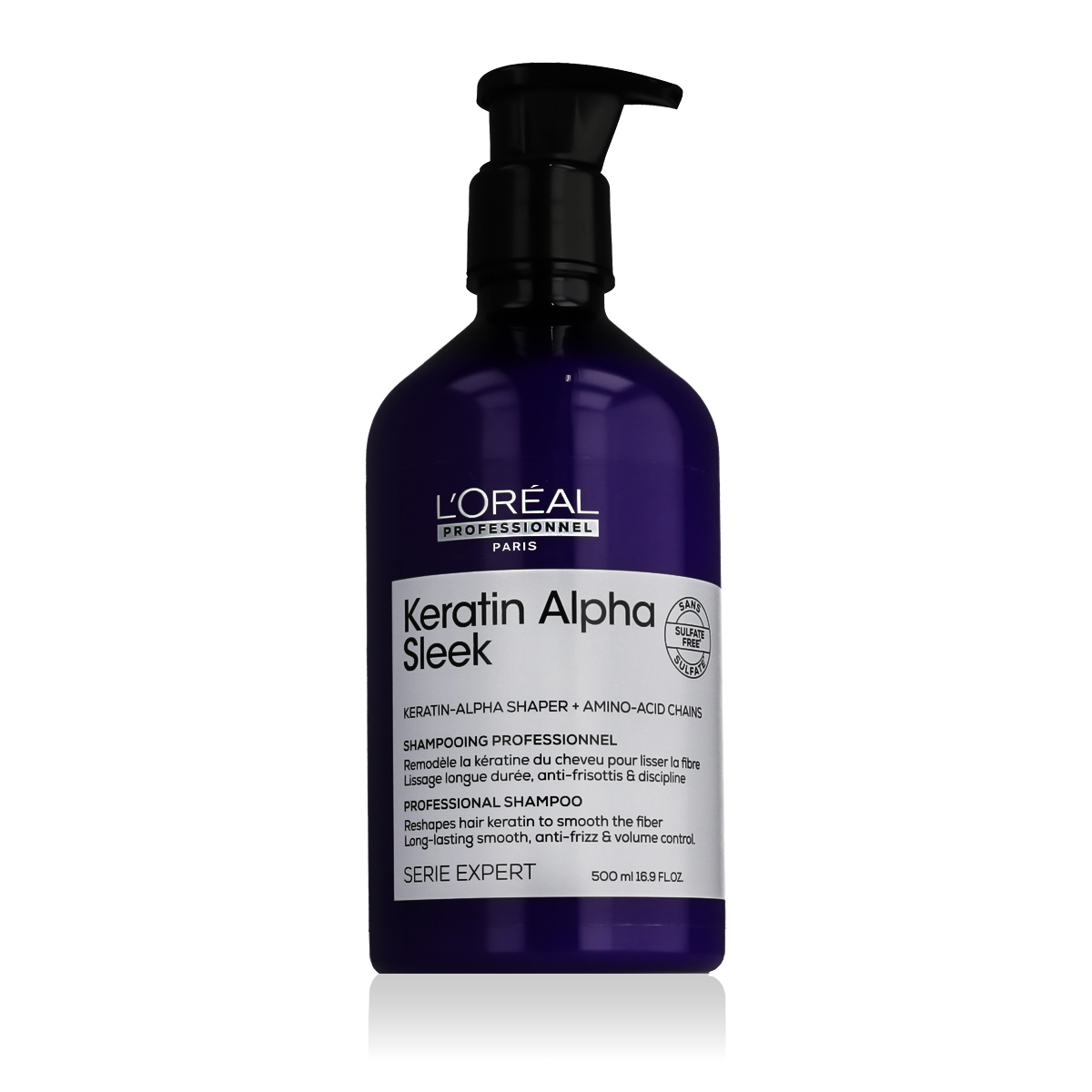 L'Or&eacute;al Professionnel Keratin Alpha Sleek Professional Shampoo Plaukų &scaron;ampūnas Dekoratyvinė kosmetika Moterims