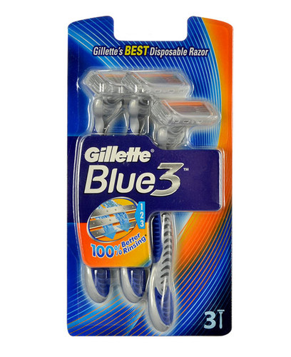 Gillette Blue 3 3pcs skustuvas