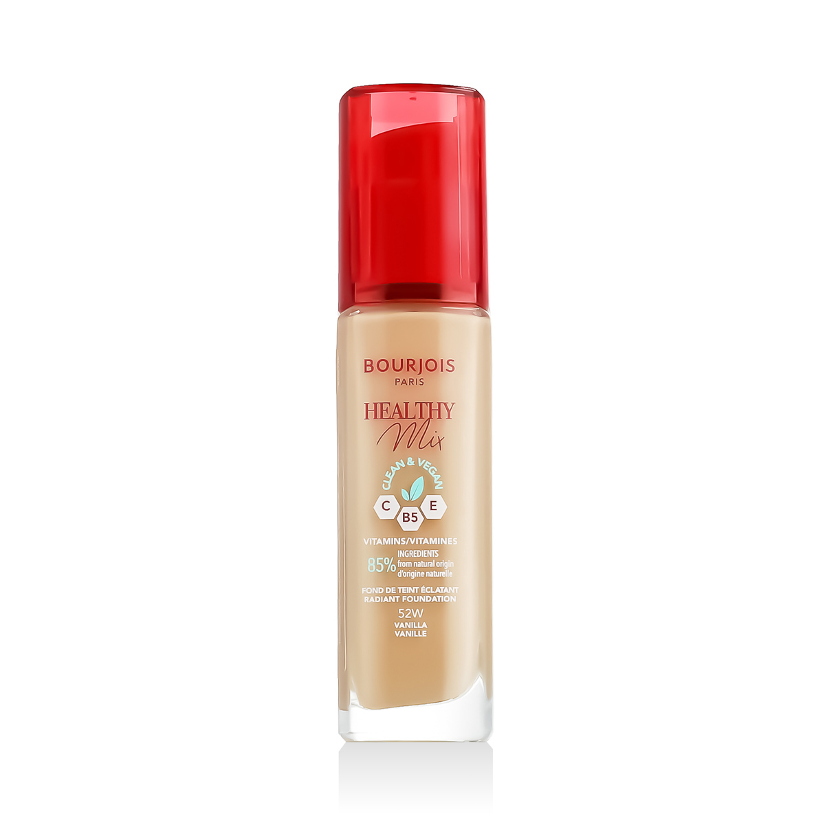 BOURJOIS Paris Healthy Mix Clean & Vegan Radiant Foundation 30ml makiažo pagrindas