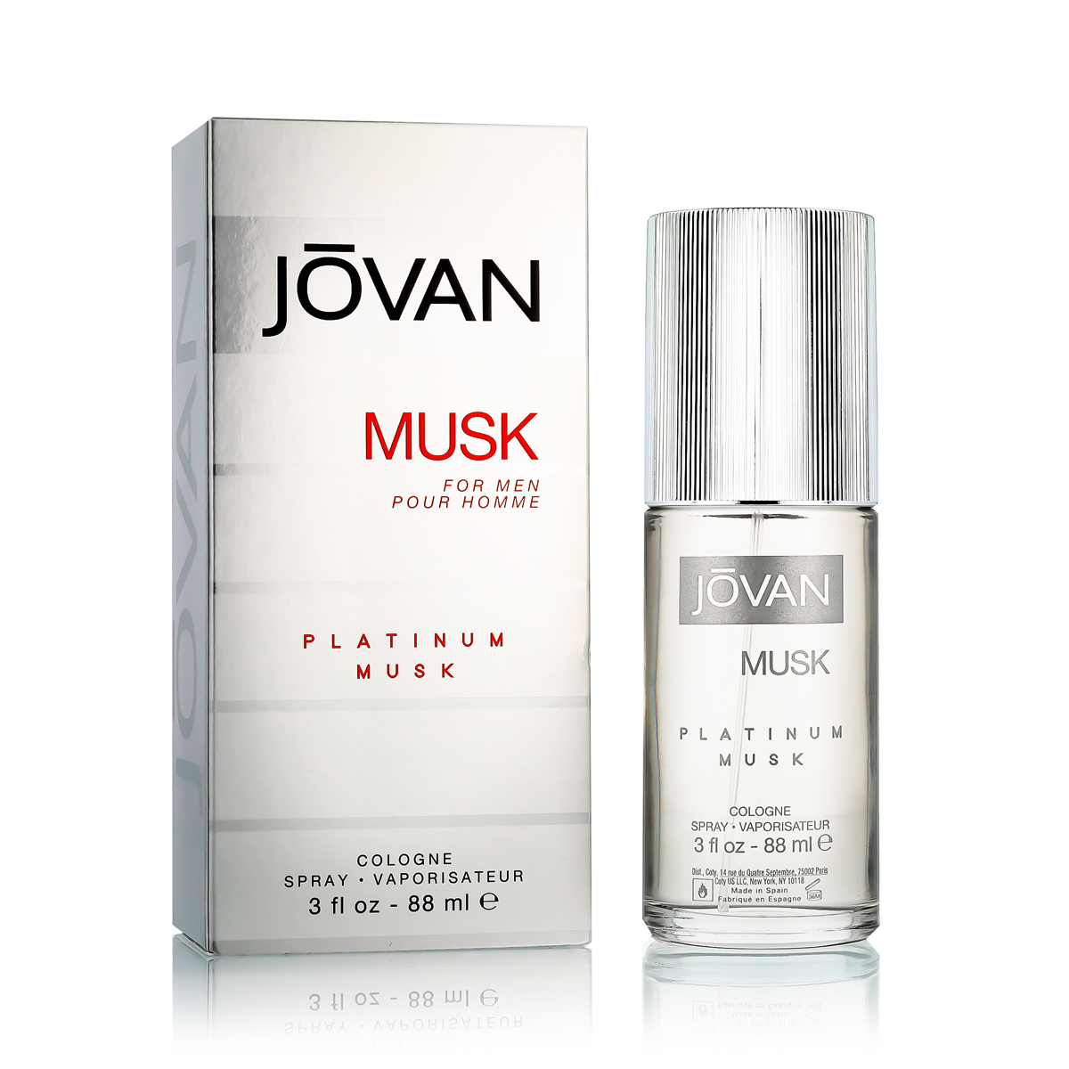Jovan Musk for Men Platinum Musk 88ml kvepalai Vyrams Cologne