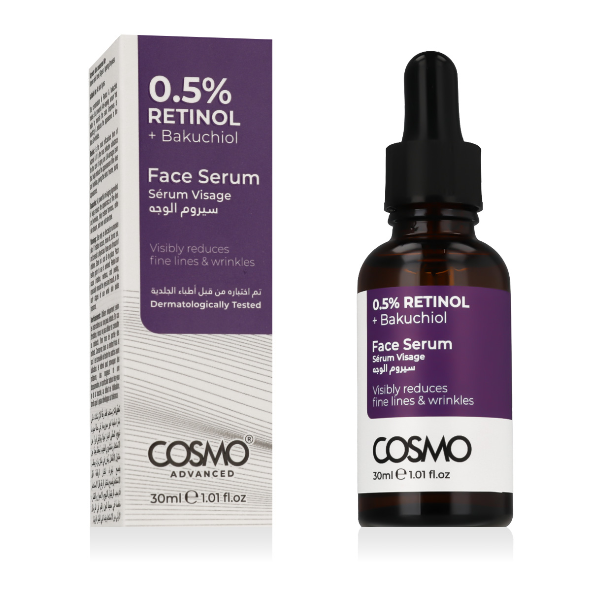 COSMO ADVANCED Face Serum 30ml veido losjonas