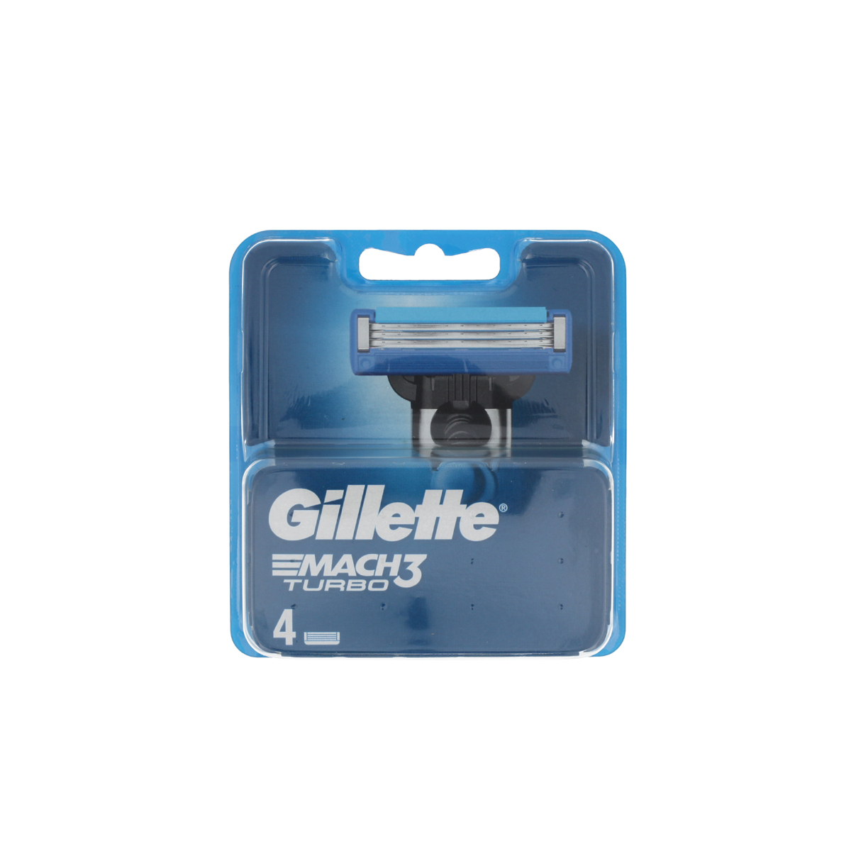 Gillette Mach 3 Turbo 4pcs skustuvo galvutė