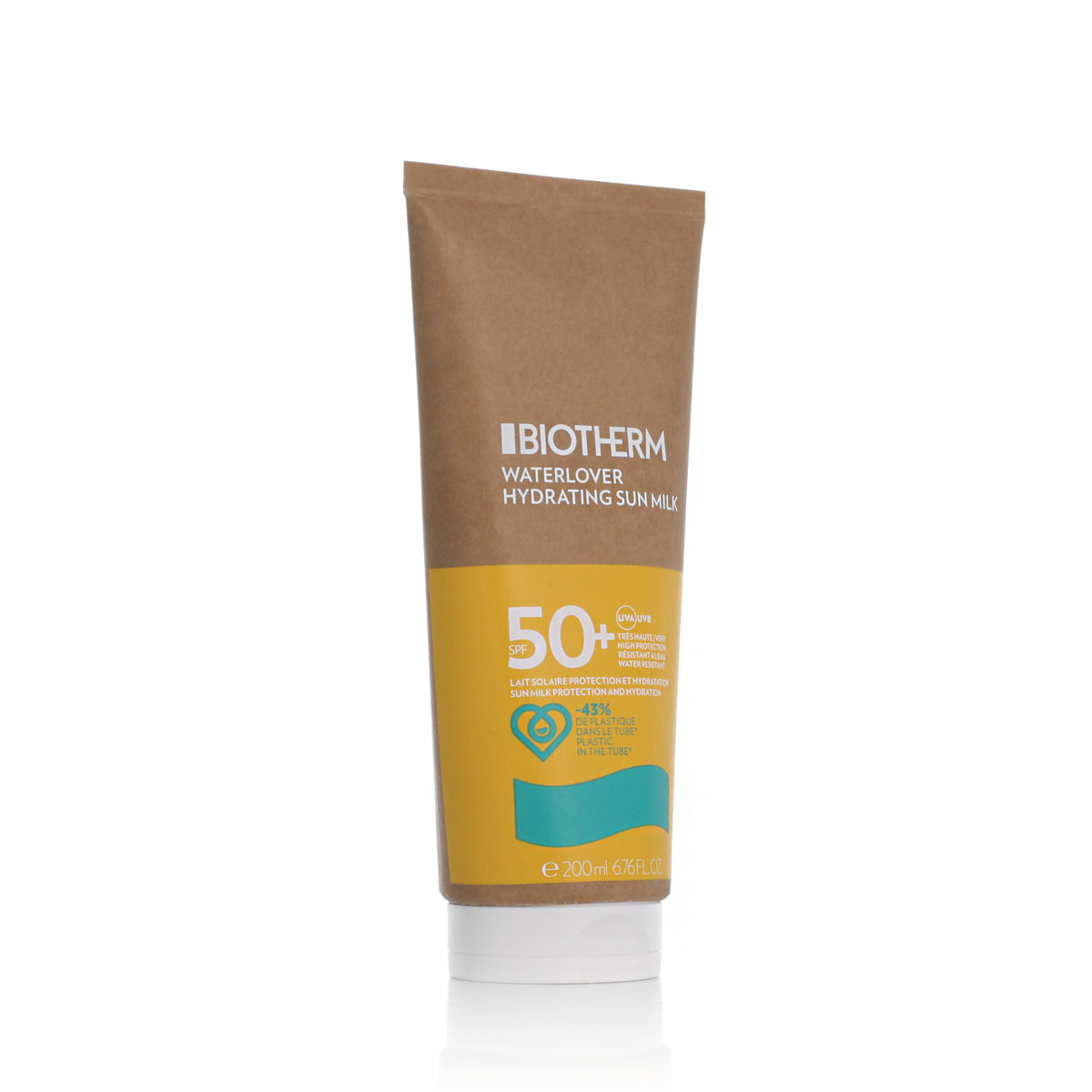 Biotherm Waterlover Hydrating Sun Milk 200ml įdegio losjonas Biotherm Waterlover Hydrating Sun Milk 200ml įdegio losjonas