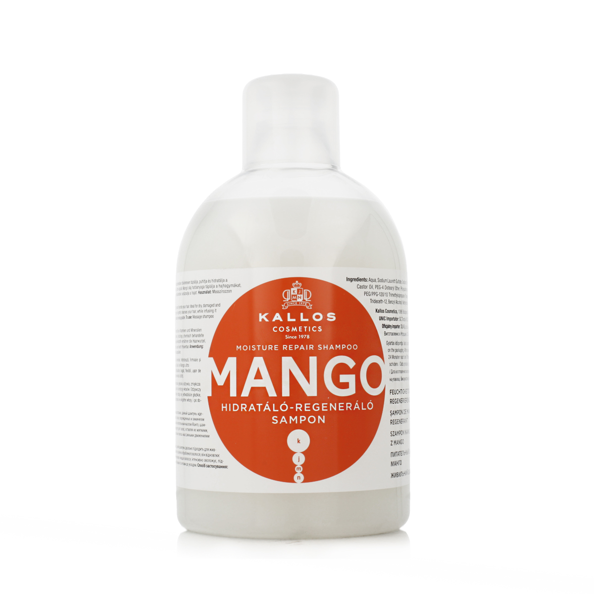 Kallos Cosmetics Mango 1000ml &scaron;ampūnas