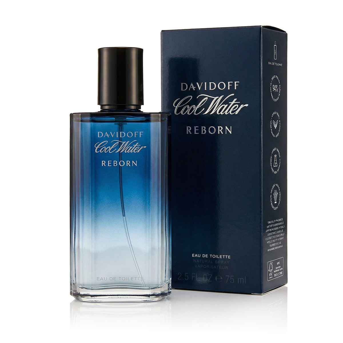 Davidoff Cool Water Reborn for Him 75ml kvepalai Vyrams EDT