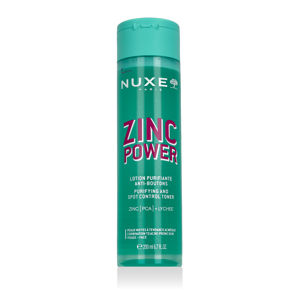 Nuxe Zinc Power Purifying And Spot Control Toner Valomasis vanduo Micelinis valomasis vanduo Unisex