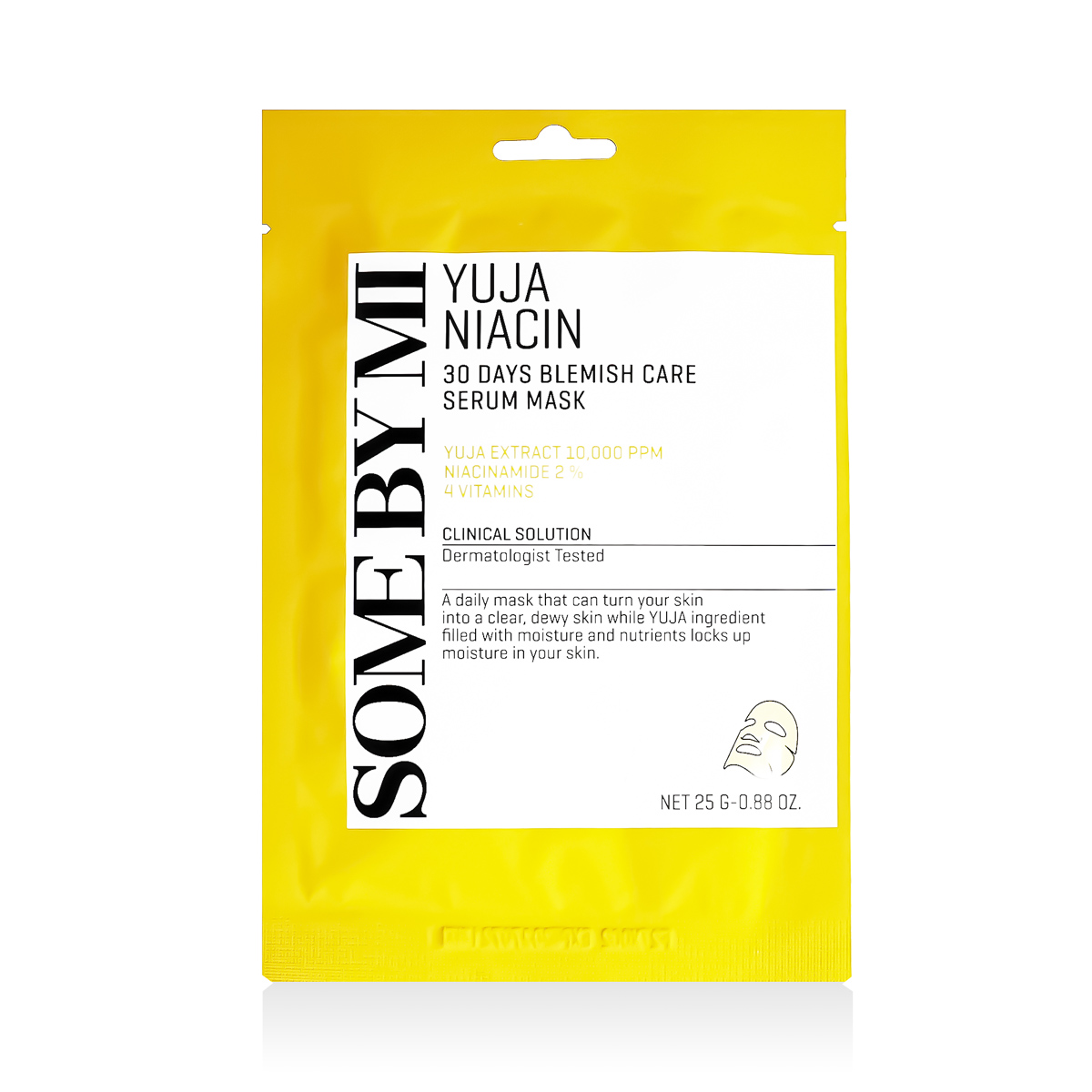 Some by mi Yuja Niacin 30 Days Blemish Care Serum Mask Veido kaukė Aknė ir spuogai Unisex