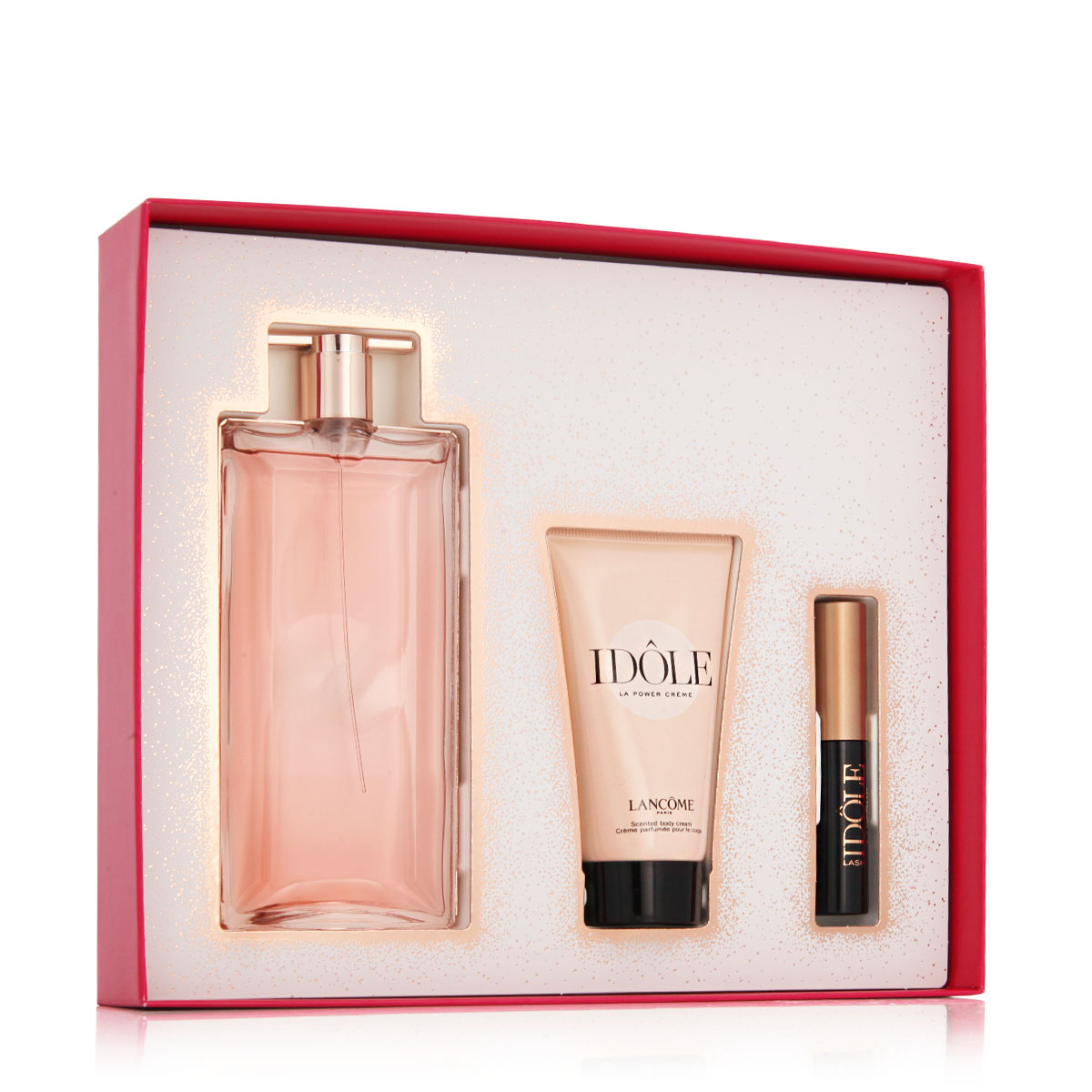 Lanc&ocirc;me Idole Eau De Parfum 50 ml Edp 50 ml + Body Cream 50 ml + Mascara Lash Lifting Volumizing Mascara 2,5 ml 01 Glossy Black Set