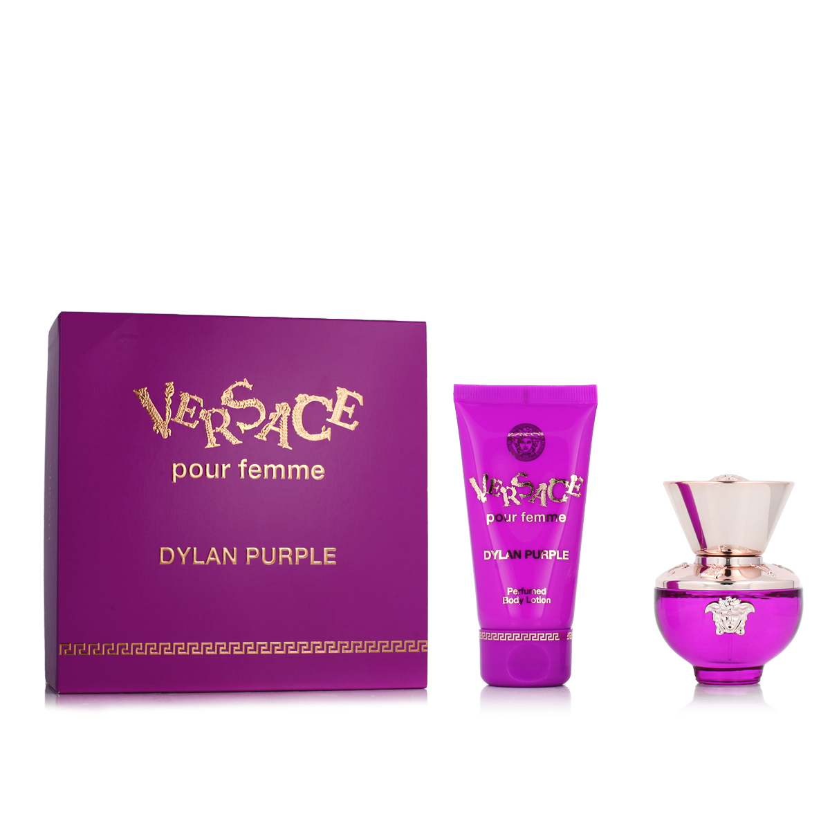 Versace Pour Femme Dylan Purple 1St. Versace Pour Femme Dylan Purple EDP 30 ml + BL 50 ml (woman) kvepalų mėginukas Moterims Rinkinys