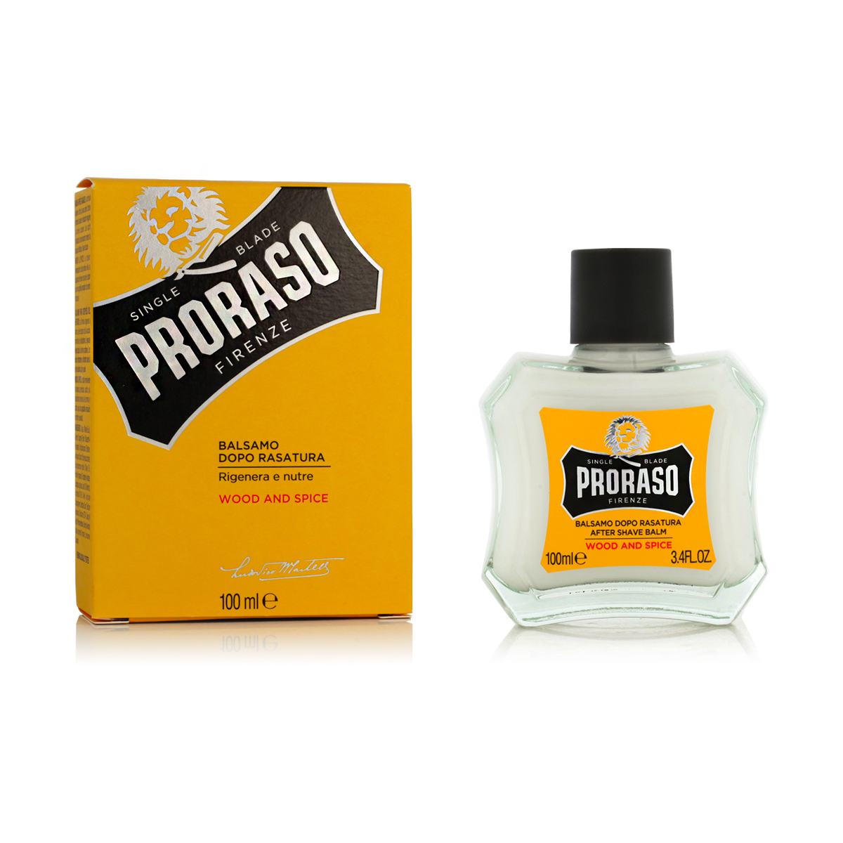 PRORASO Wood and Spice 100ml balzamas po skutimosi