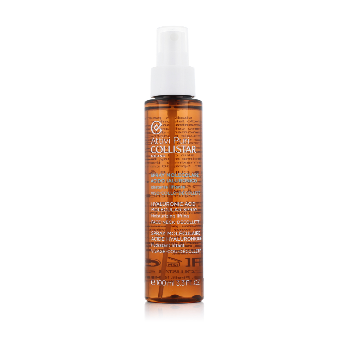 Collistar Pure Actives Hyaluronic Acid Molecular Spray Pur&scaron;kiamas veido losjonas Veido dulksna Moterims
