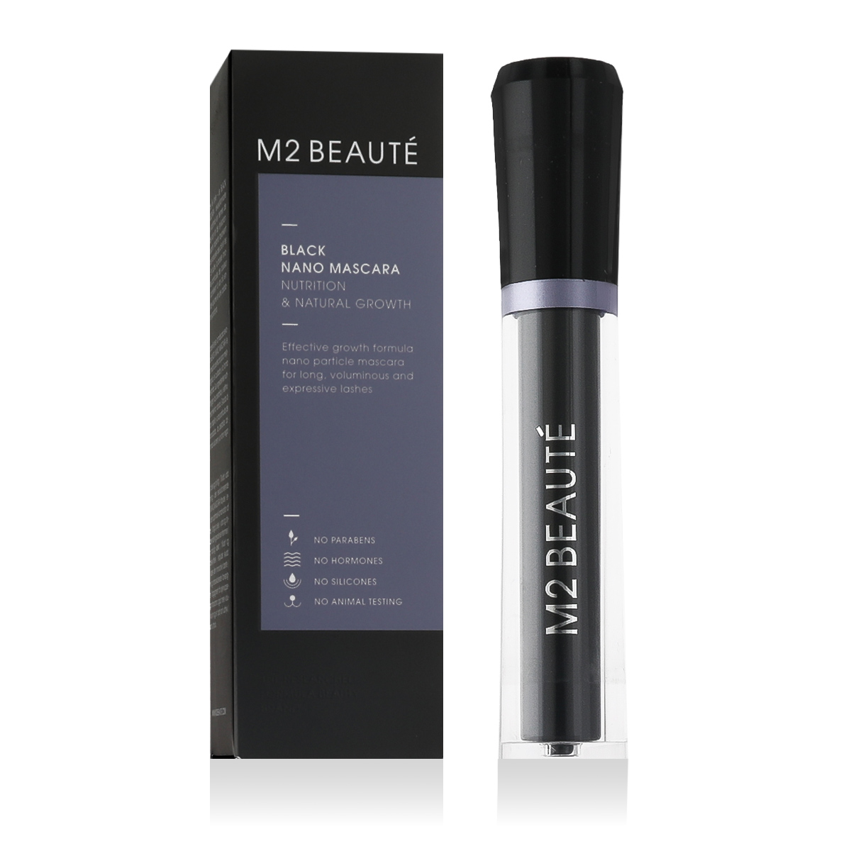 M2 Beaut&eacute; Black Nano 6ml blakstienų tu&scaron;as