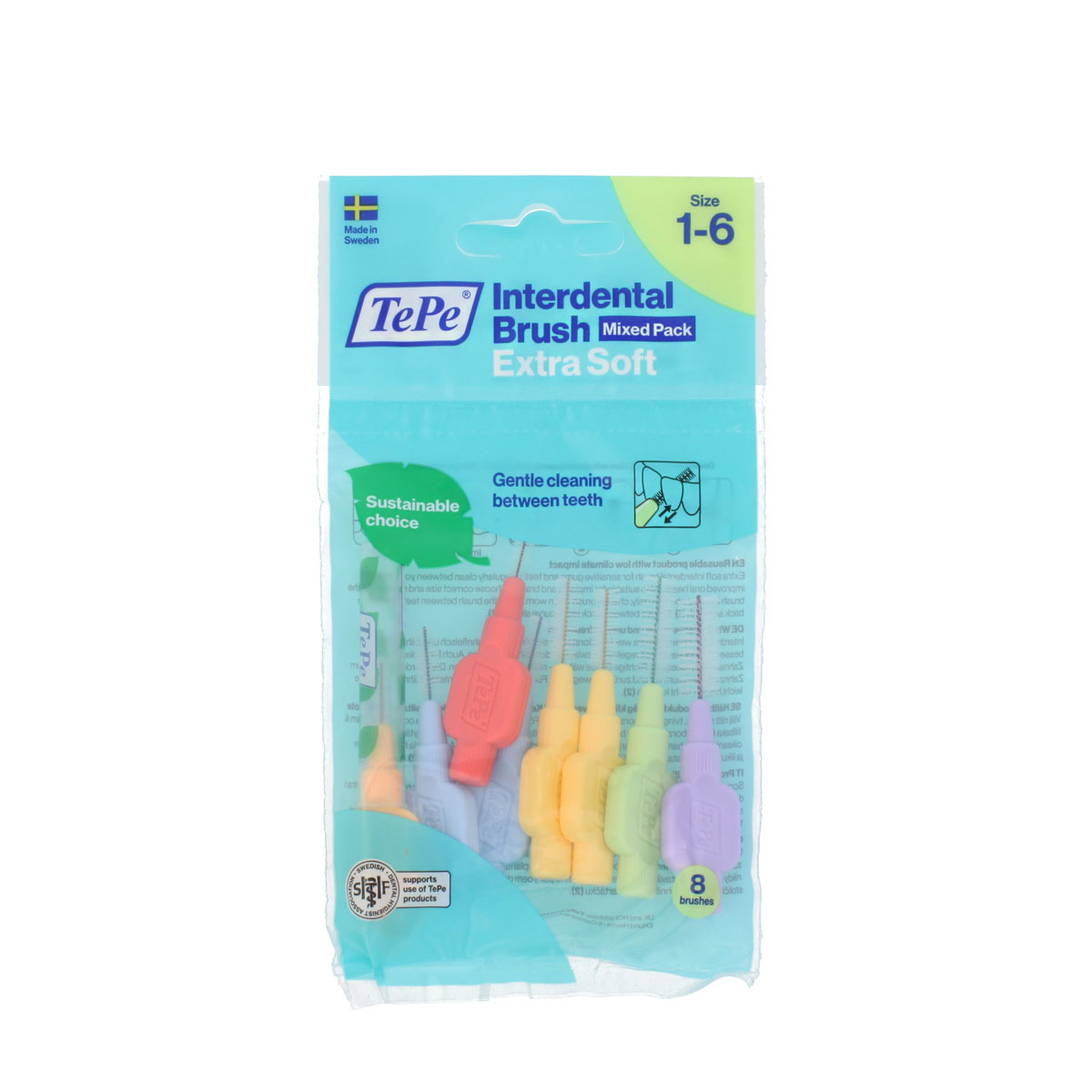 TePe TePe Interdental Brush Extra Soft 8pcs dantų šepetėlis
