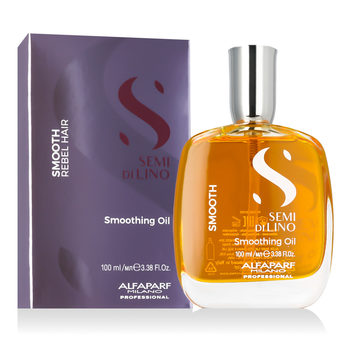 Alfaparf Milano Semi Di Lino Smooth Smoothing Oil Plaukų aliejus ir serumas Plaukų aliejai, serumai ir ampulės Moterims