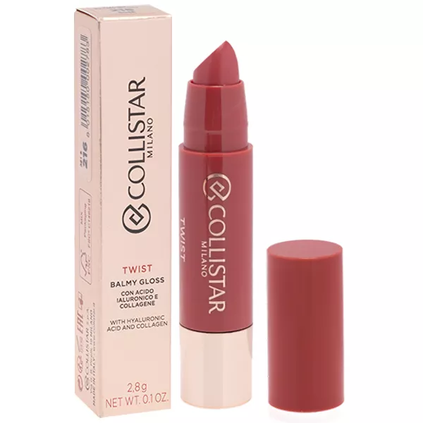 Collistar Twist Balmy Lip Gloss 216 Rose 2, 2,8g lūpų blizgesys