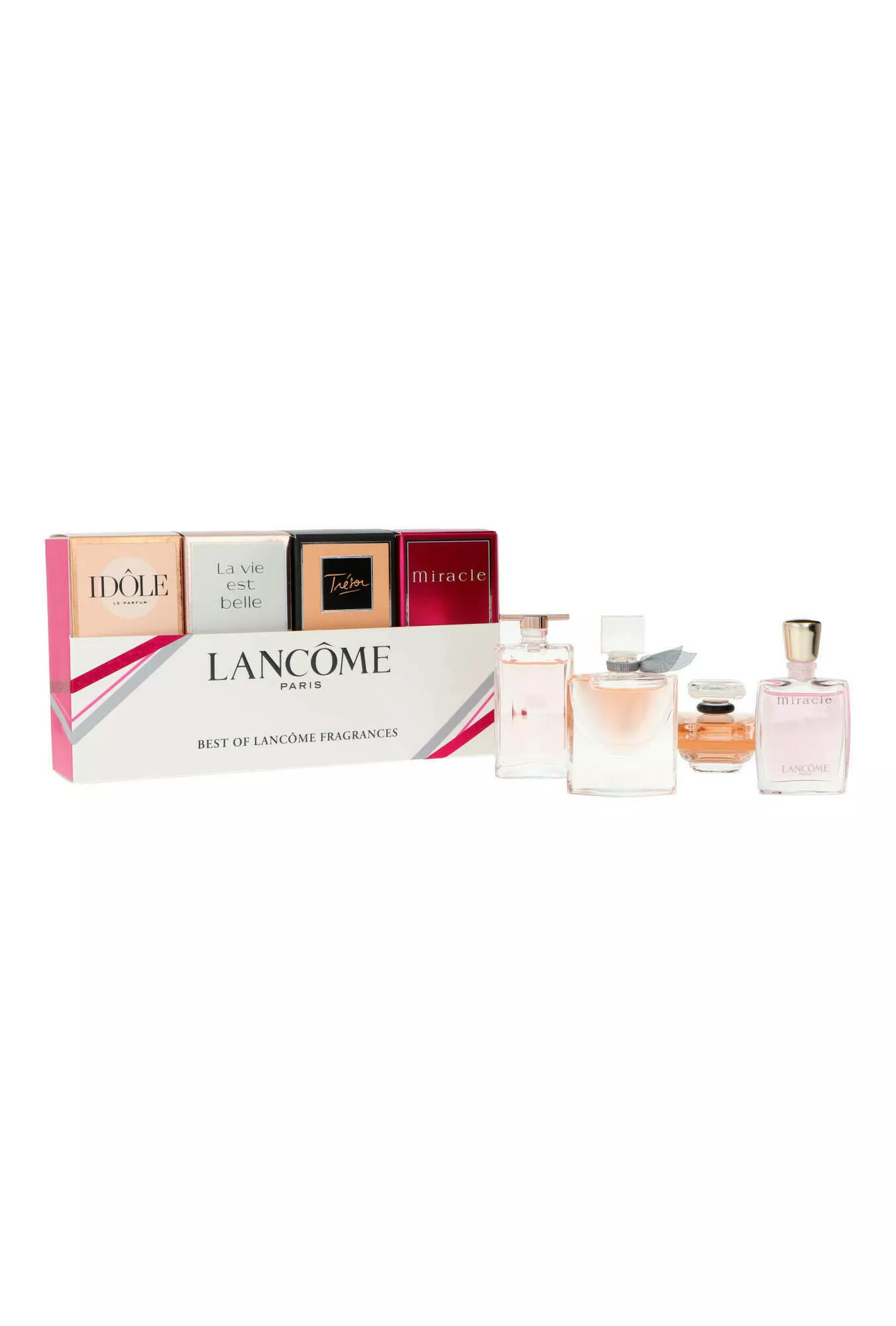 Lancome Miniatures Best Of Lancome Fragrances: Tresor 7,5ml Edp 7,5ml + Idole Edp 5ml + La Vie Est Belle Edp 4ml + Miracle Edp 5ml Kvepalai Moterims Rinkinys