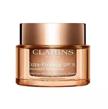Clarins Extra Firming Wrinkle Smoothing Day Cream Spf 15 Dry Skin dieninis kremas