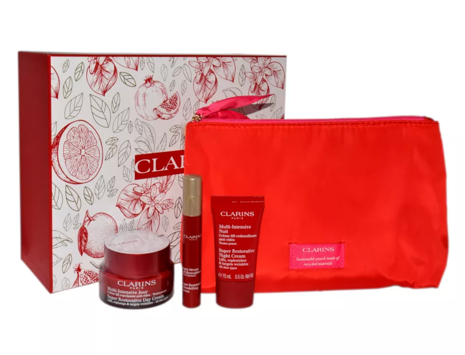 Clarins Super Restorative Day Cream 50ml + Super Restorative Remodelling Serum 10ml + Super Restorative Night Cream