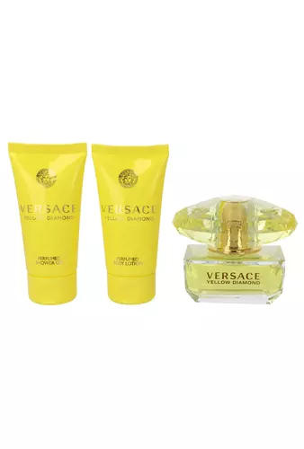 Versace Yellow Diamond 50ml Edt 50ml + Shower Gelml + Body Lotion 50ml Kvepalai Moterims Rinkinys