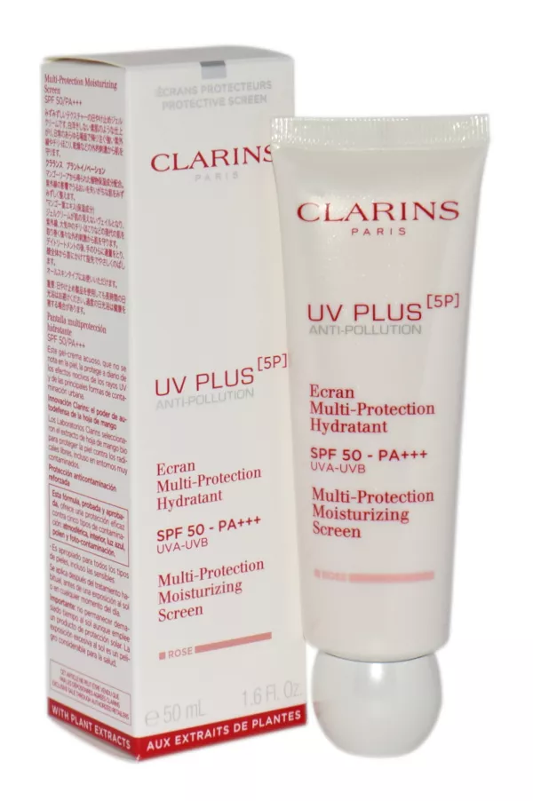 Clarins Uv Plus Multi-Protection Moisturizing Screen Spf50 Rose Cream dieninis kremas