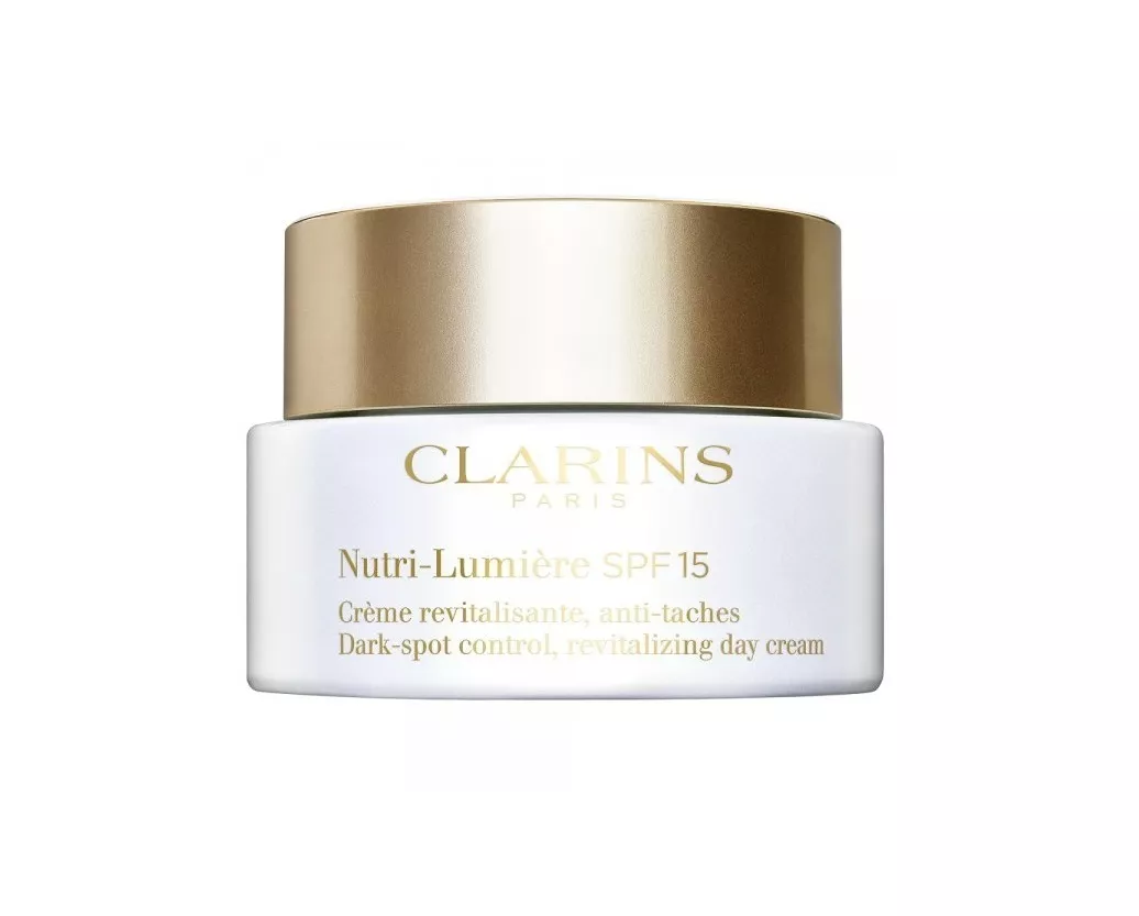 Clarins Nutri-Lumiere Dark Spot Control Revitalizing Day Cream Spf15 dieninis kremas