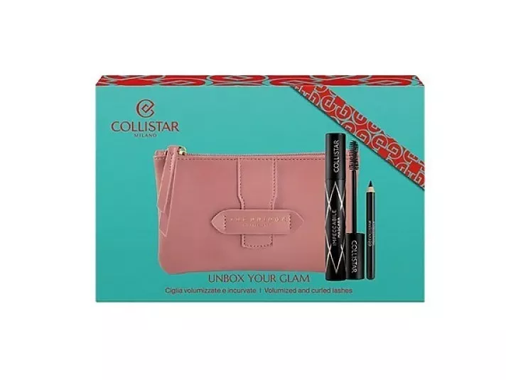 Collistar Unbox Your Glam Impeccabile Mascara 14ml + Mini Eye Pencil 0,8g + Cosmetics Bag
