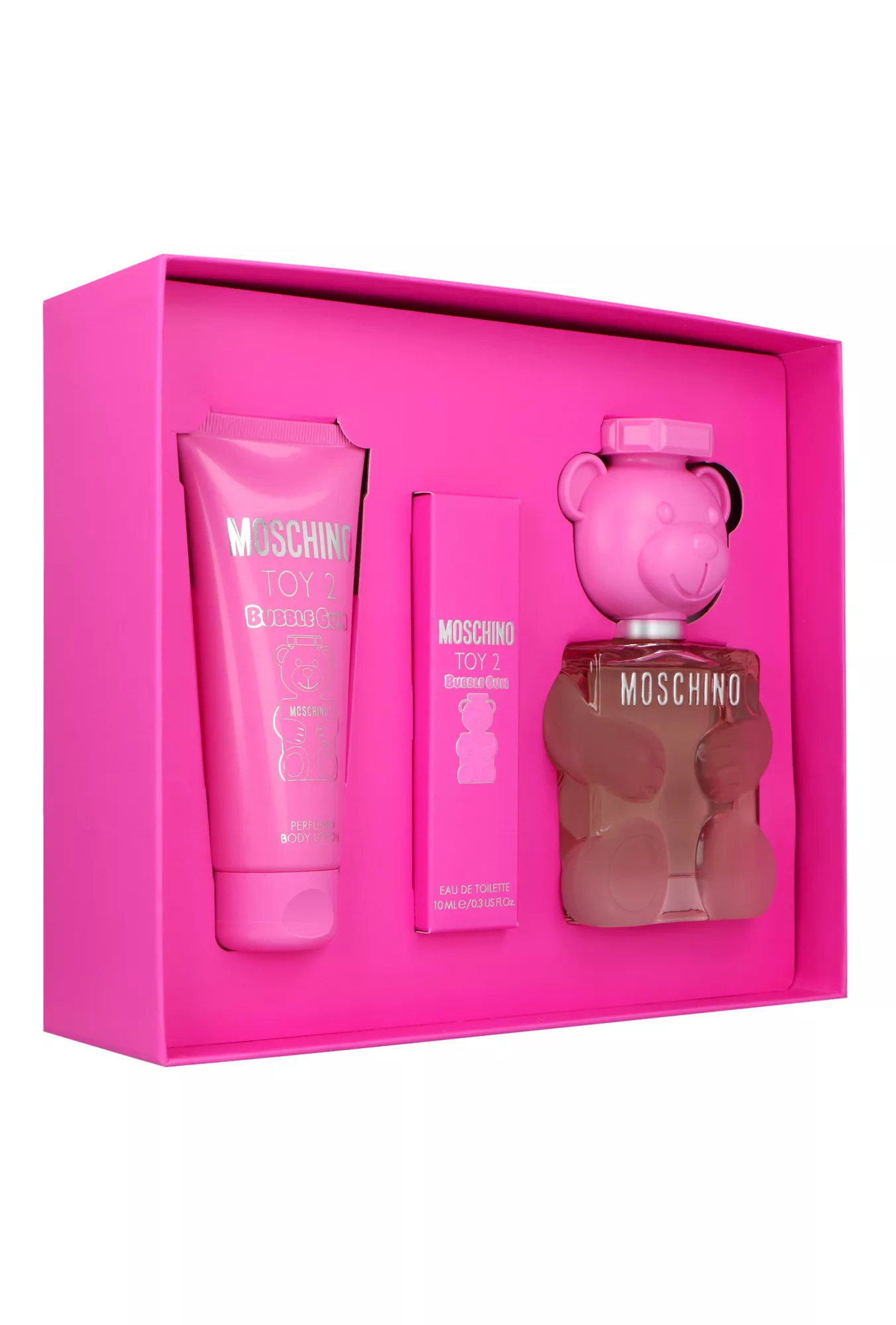 Moschino Zestaw  Toy 2 Bubble Gum Edt 100ml + Body Lotion 100ml + 100ml Kvepalai Moterims