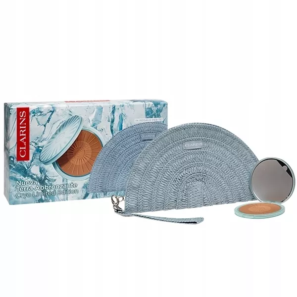 Set Clarins Bronzing Compact Sunkissed 17g + Cosmetic Bag Dekoratyvinė kosmetika Moterims